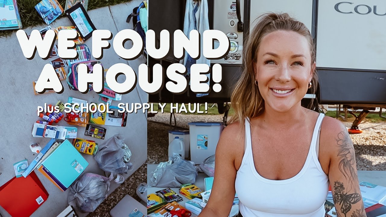 THINGS ARE HAPPENING!! (we found a house + school supply haul)