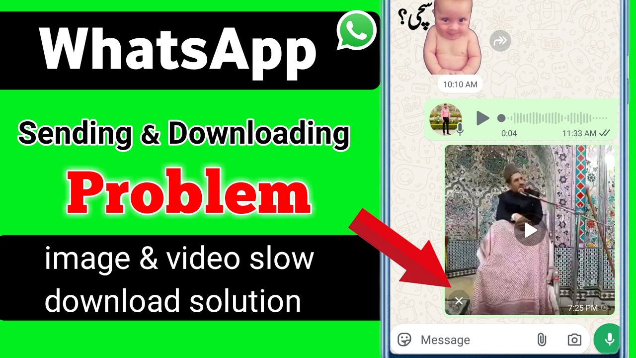 whatsapp par video download slow ho raha hai kya karen|whatsapp image & video slow download solution