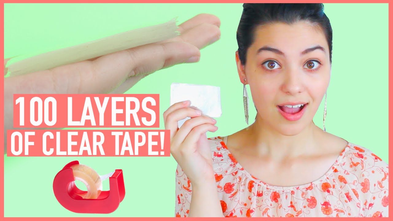 100 LAYERS OF CLEAR TAPE!
