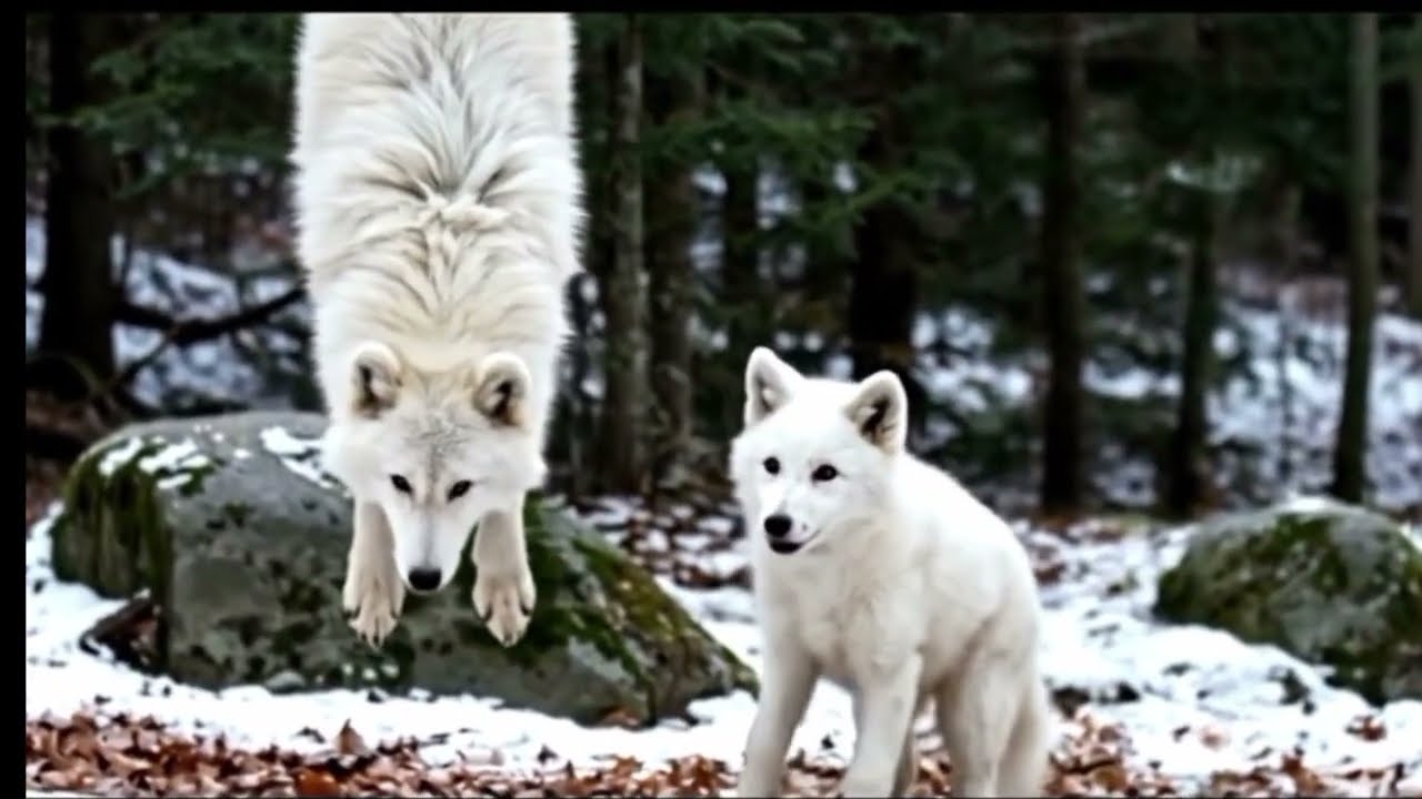 Baby Wolf Saves Mother Trapped in Barbed Wire | Heartwarming Rescue Story