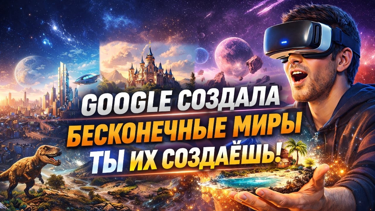Google создала бесконечные миры: ты больше не играешь — ты их создаёшь