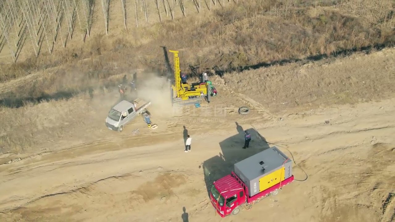 HQZ260L Pneumatic Drill Rig Full Operation Guide | Powerful & Efficient Drilling Machine