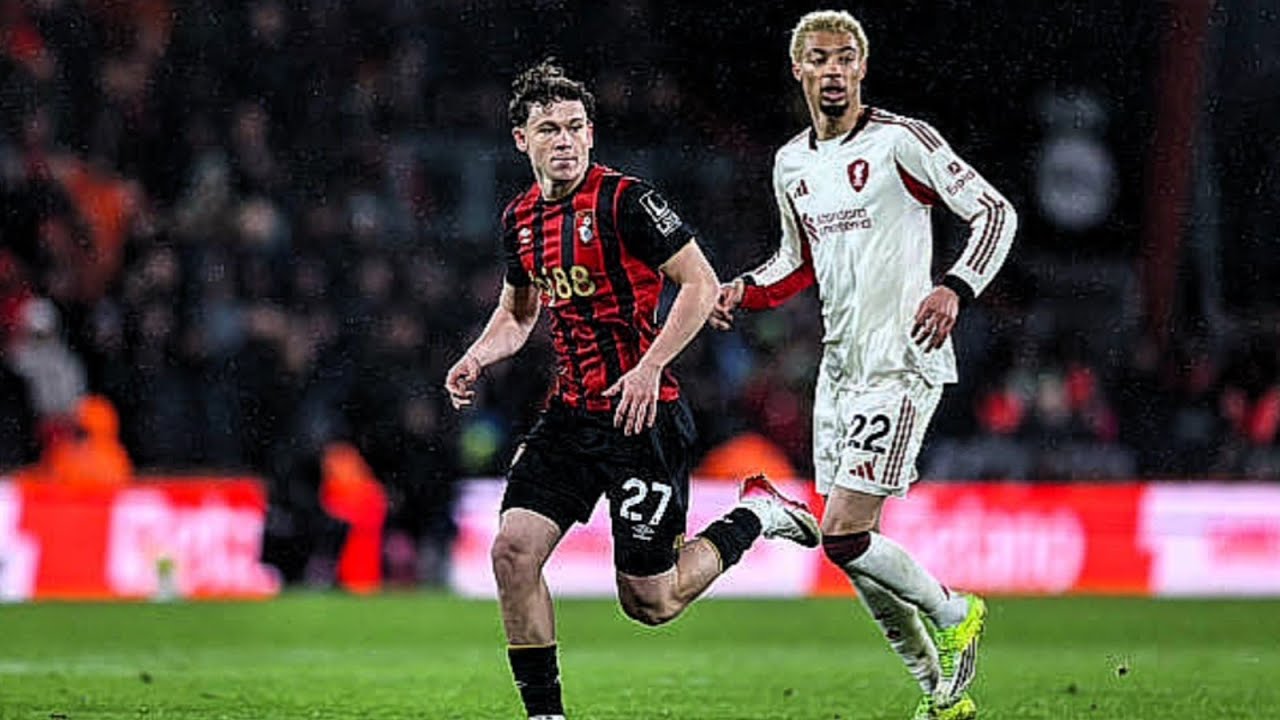Alex Toth First Debut For Bournemouth VS Liverpool