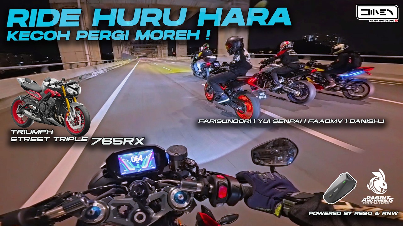 KECOH SEKAMPUNG RIDE MOREH RANDOM ! Triumph Street Triple 765 RX 2026 Malaysia