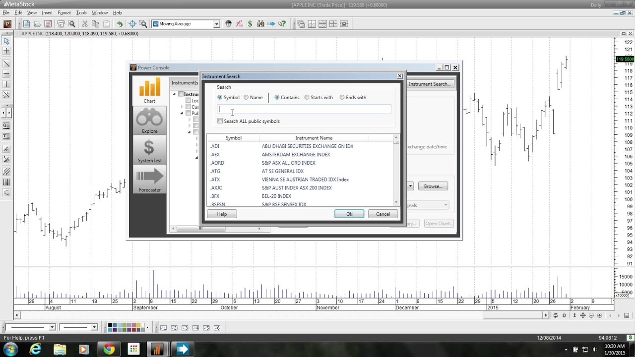 MetaStock XIV -  Improved Power Console