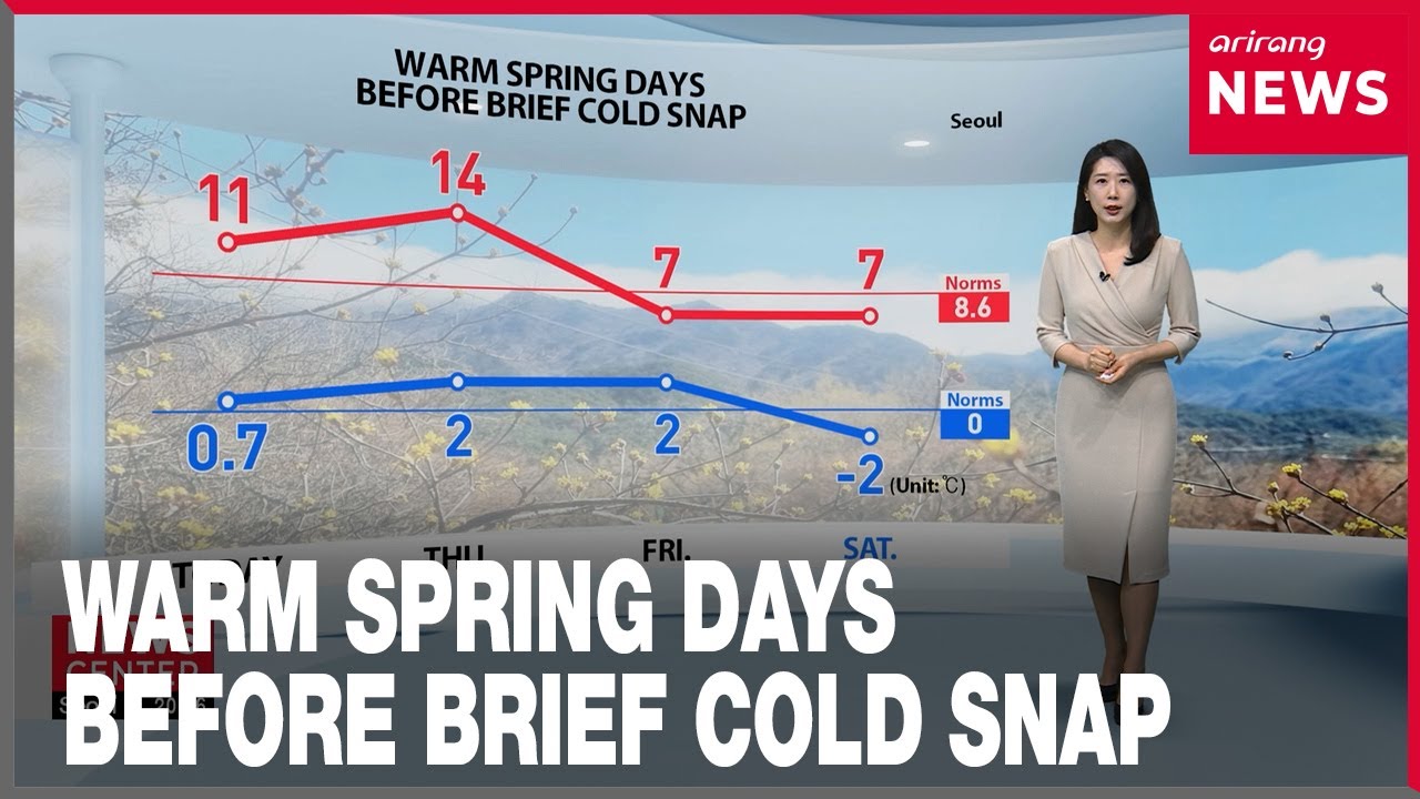 [Weather] Gyeongchip tomorrow, warmer highs but cloudy in the capital area
