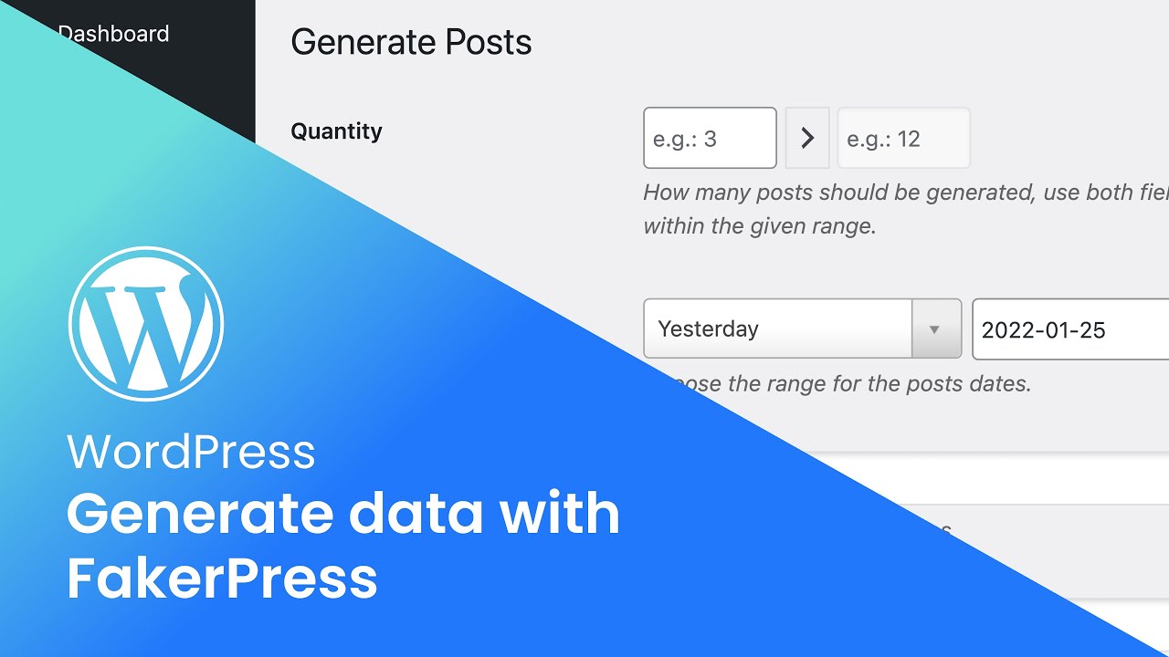 WordPress Генерация данных с помощью FakerPress