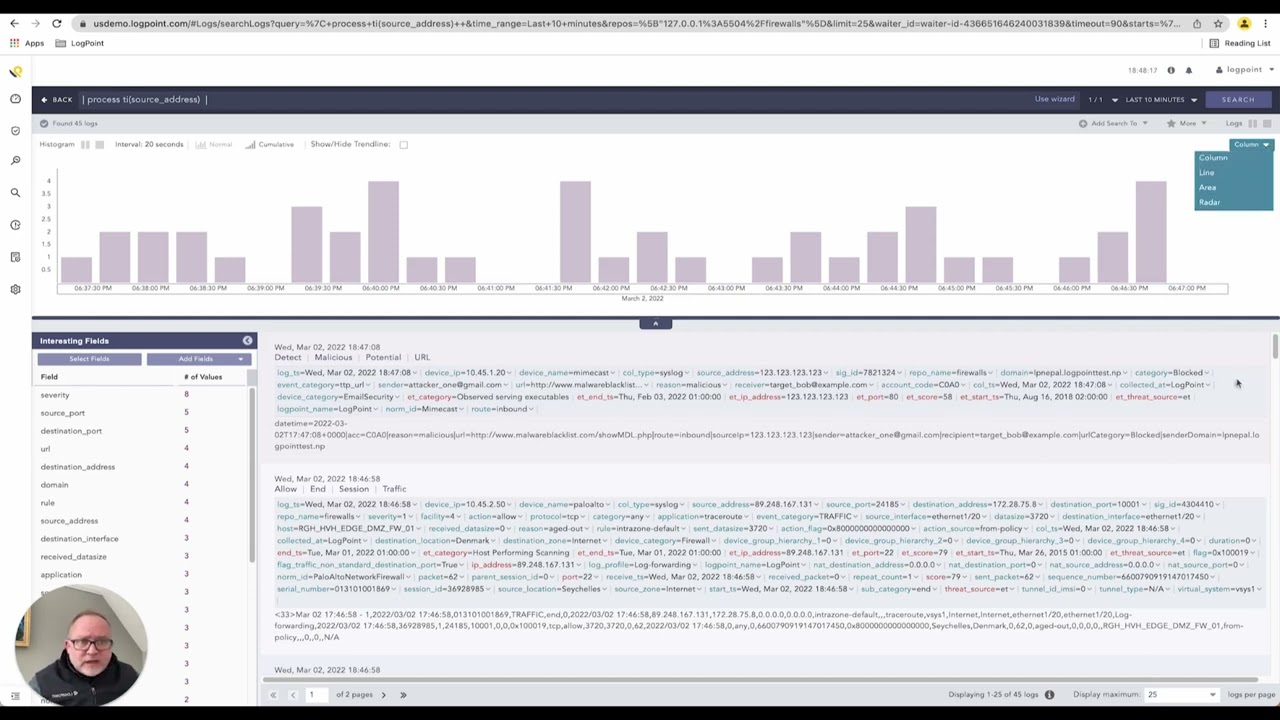 A walkthrough of an investigation workflow