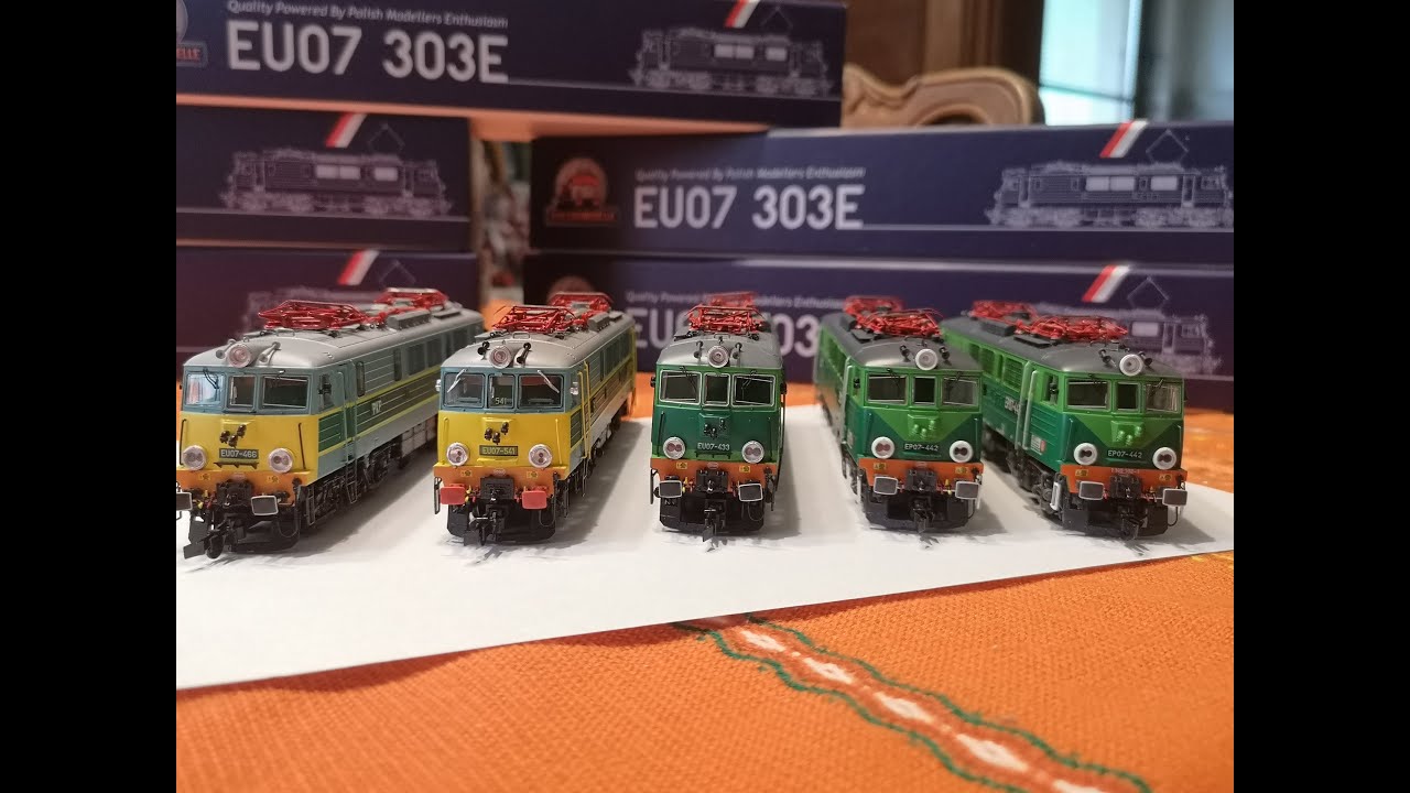 PREZENTACJA #26 Siódemeki od Schlesienmodelle EP07-442, EP07-442 z EVN, EU07-433, EU07-541, EU07-466
