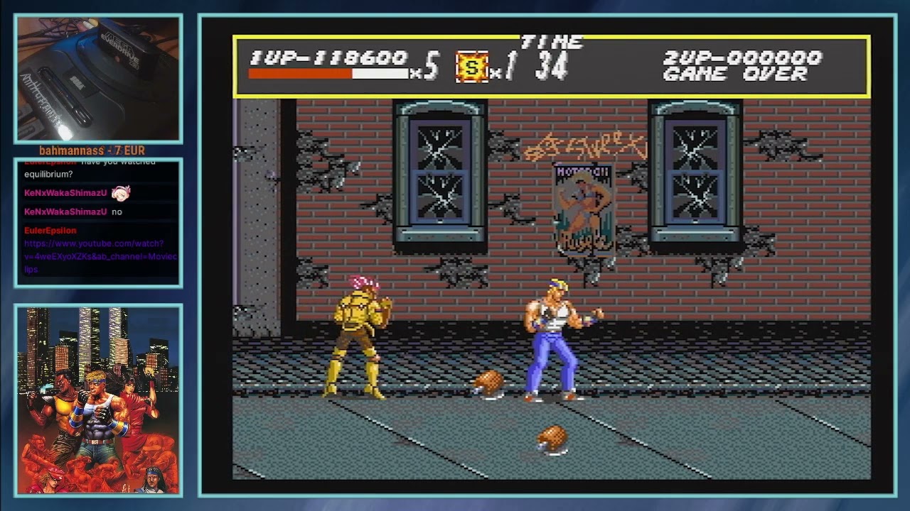 Streets of Rage - Axel, Hardest 2 Players, No Death (No Police)