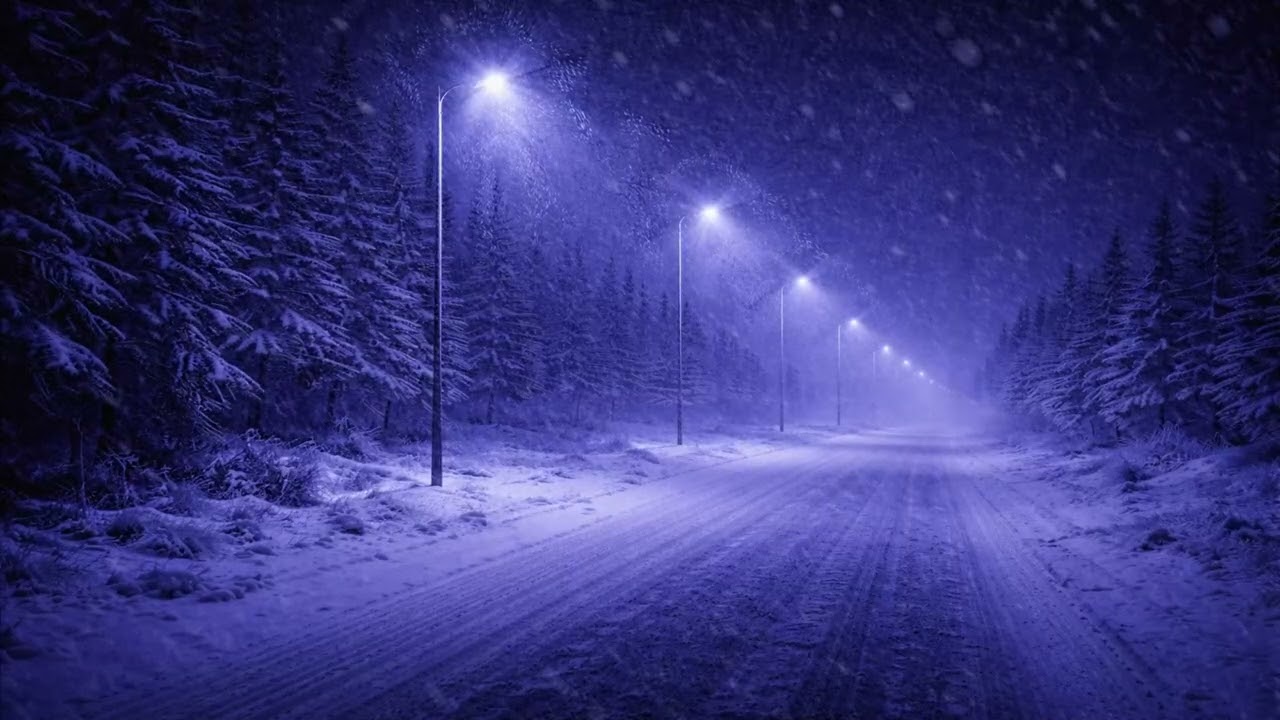 winter snowfall • 3 hours of calm for peaceful sleep