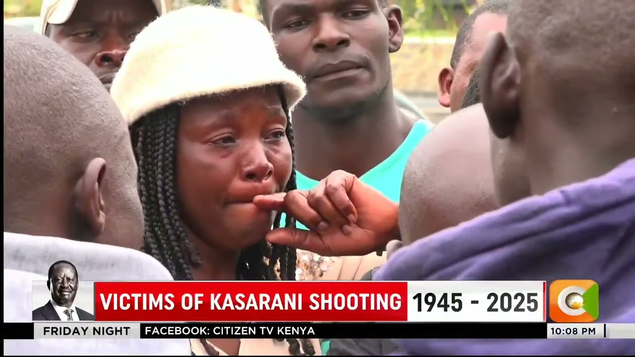 The families of those who were shot during a scuffle at Kasarani stadium are demanding justice