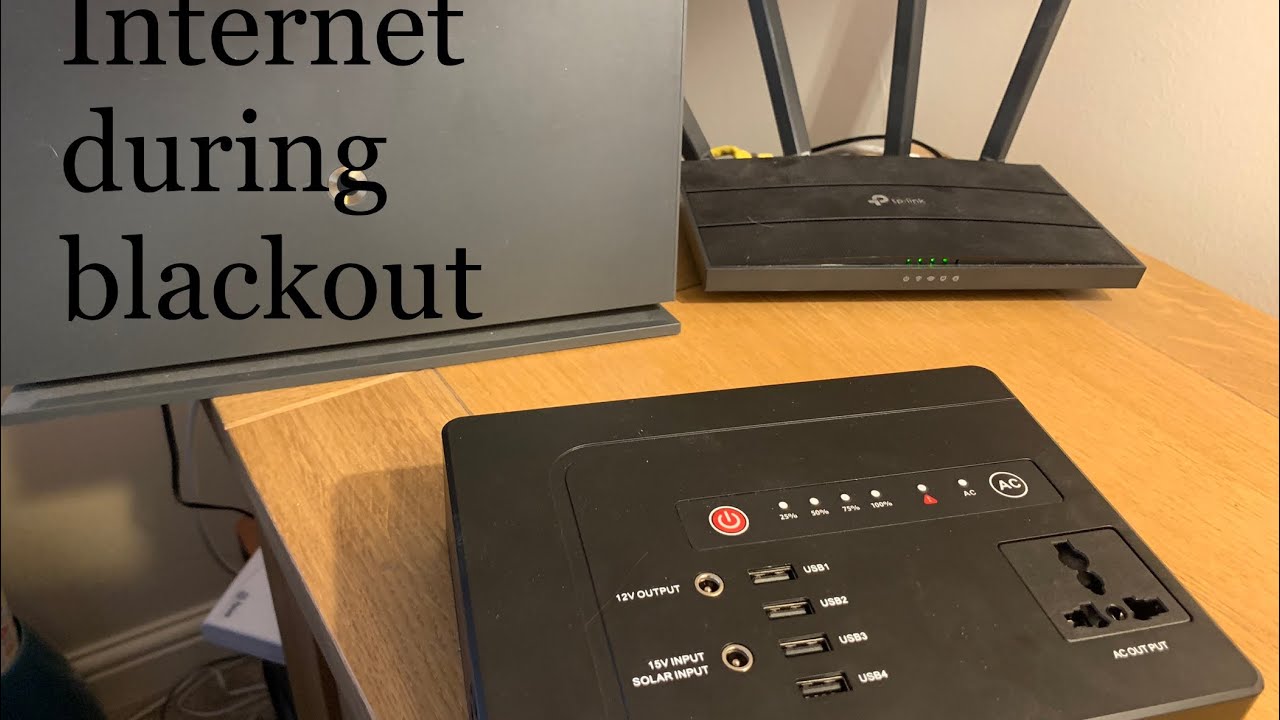 Powering the internet during a power cut.