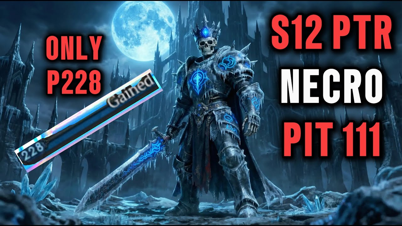 S12 PTR SHADOWBLIGHT NECRO DOMINATING PIT 111 | Diablo 4 Season 12 Necromancer S-Tier Build SKULM