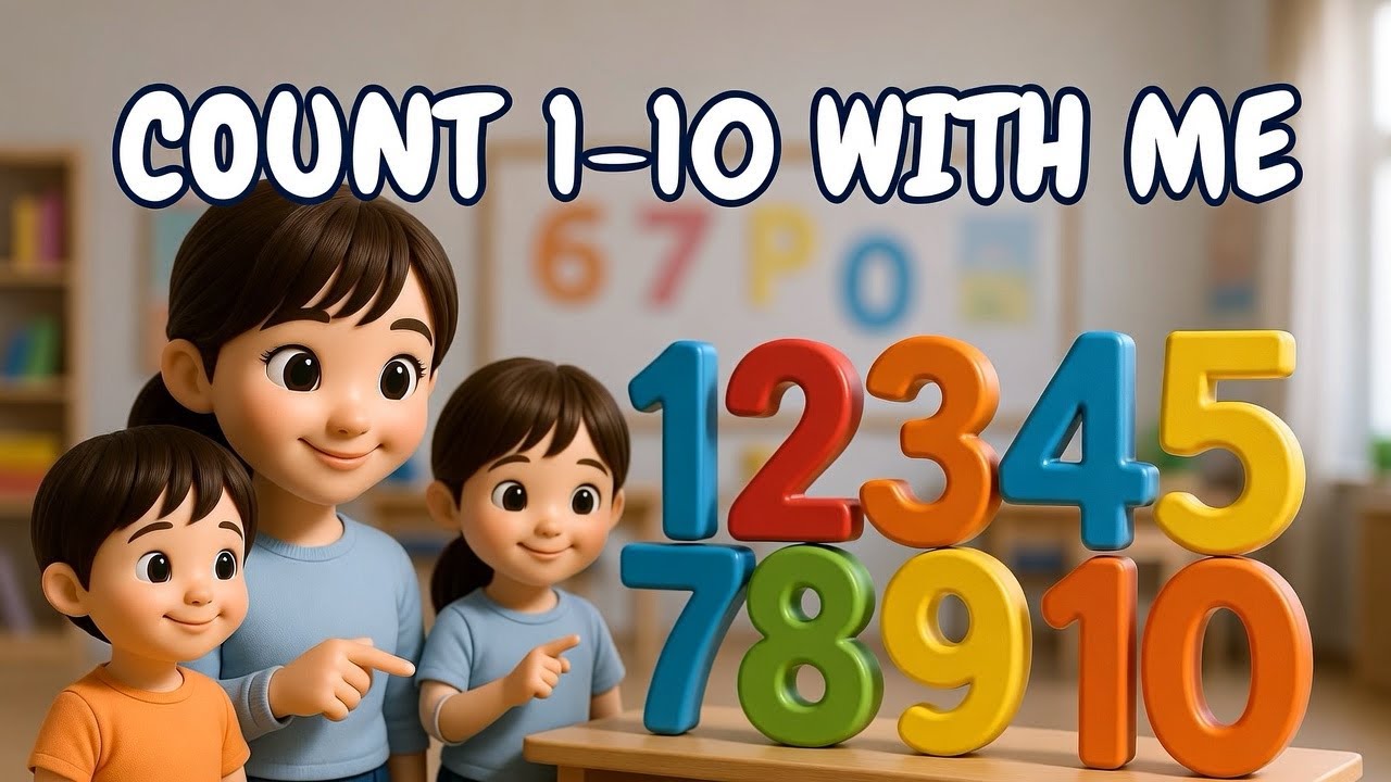 COUNT THE NUMBERS 1-10 | KIDS RHYMES | KIDS SONGS