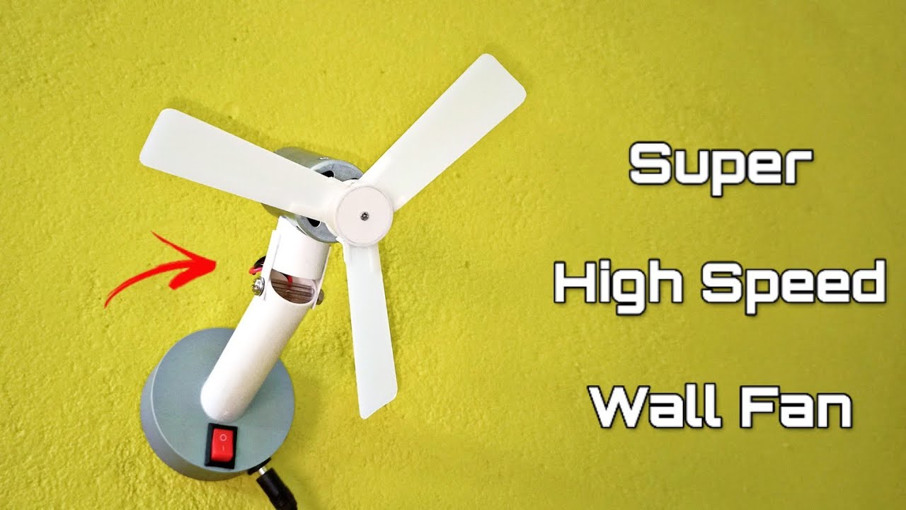 How To Make High Speed Wall Fan At Home | 12 Volt Dc Fan | By - CreativeShivaji