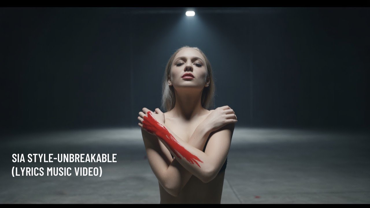 Sia style- Unbreakable (Lyrics Music video) | Rap & English