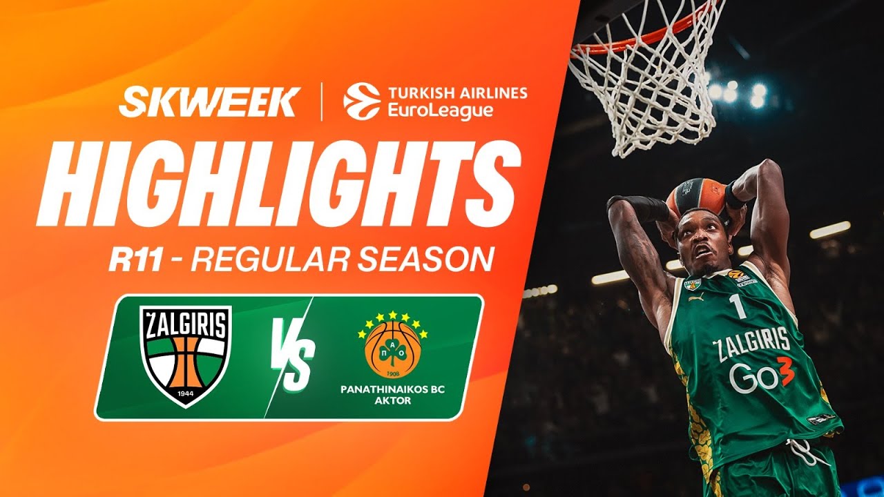 LONNIE WALKER DÉFIE KENDRICK NUNN⚔️ ! - Zalgiris Kaunas vs Panathinaikos - Highlights EuroLeague J11