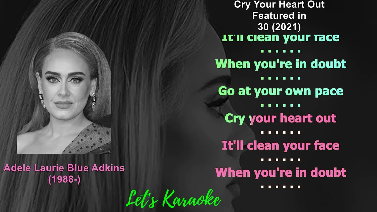 Cry Your Heart Out Karaoke Reference #adele #adele2021 #30 #cryyourheartout #letskaraoke