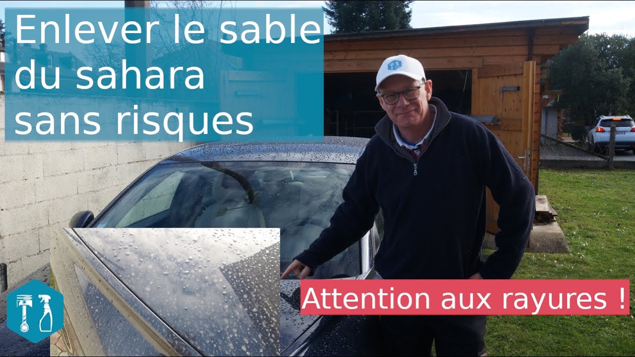 Enlever le Sable du Sahara sans rayures