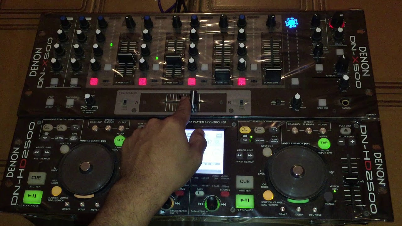 Denon HD 2500 y Denon X 500, Cd Player y Mezclador