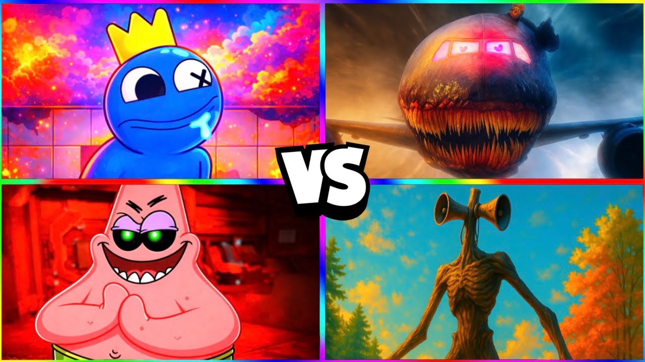 RAINBOW FRIENDS BLUE ⚔️ INFECTED SKY ⚔️ PATRICK.EXE ⚔️ SIREN HEAD | TILES CLASH