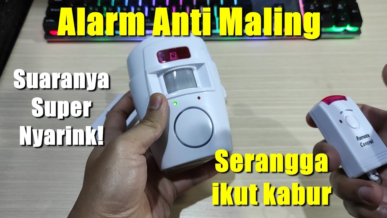 Alarm Rumah Anti Maling Terbaik - Sensor Gerak dengan 2 remote control