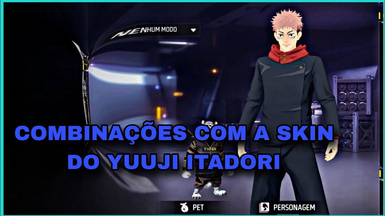 AS MELHORES COMBINAÇÕES COM A SKIN DO YUUJI ITADORI #freefire #combinaçõesfreefire #skinsfreefire 
