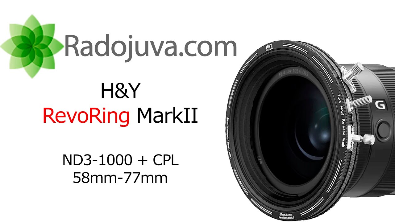 H&Y RevoRing Mark II Variable Neutral Density + Circular Polarizer Filter 46-62/58-77/67-82/82-95mm