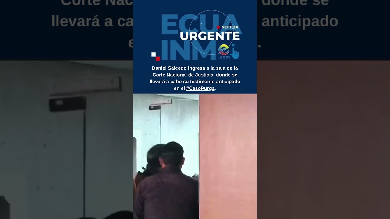 Daniel Salcedo ingresa a la sala de la Corte Nacional donde rendir&aacute; su testimonio en el #CasoPurga.