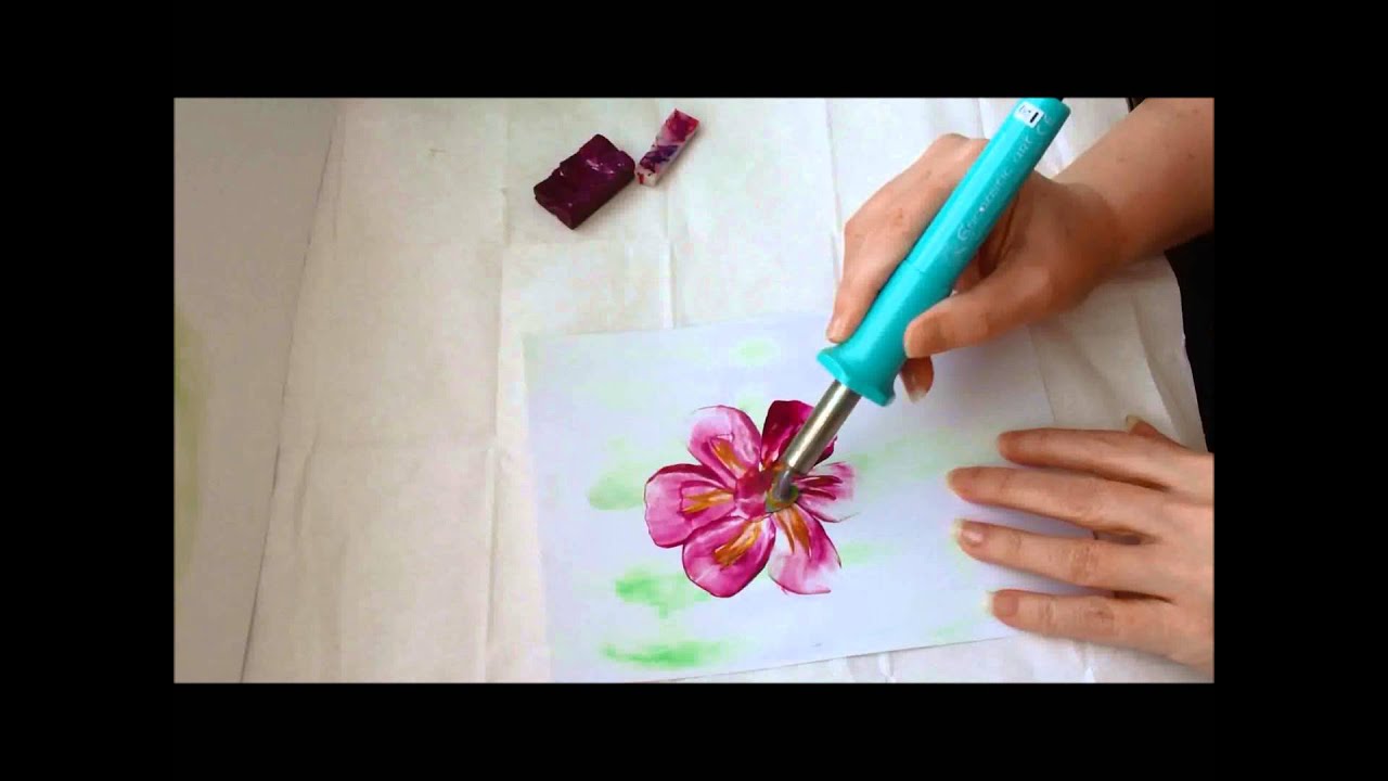 Painting Flowers Art In Wax