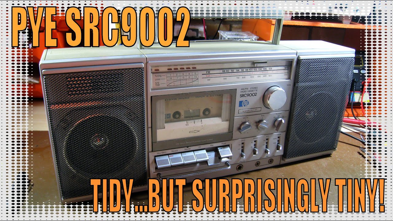 PYE SRC9OO2/9002? Mini Boombox Repair - The Coolest Mini Vintage Style Ghettoblaster I've Seen!