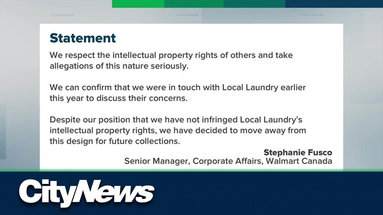 Walmart responds to trademark infringement claim by Calgary company
