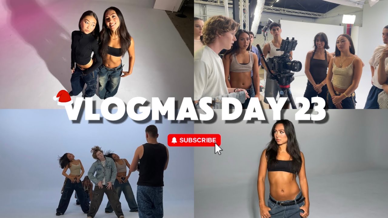 MUSIC VIDEO SHOOT (day in a life of a dancer) | VLOGMAS DAY 23