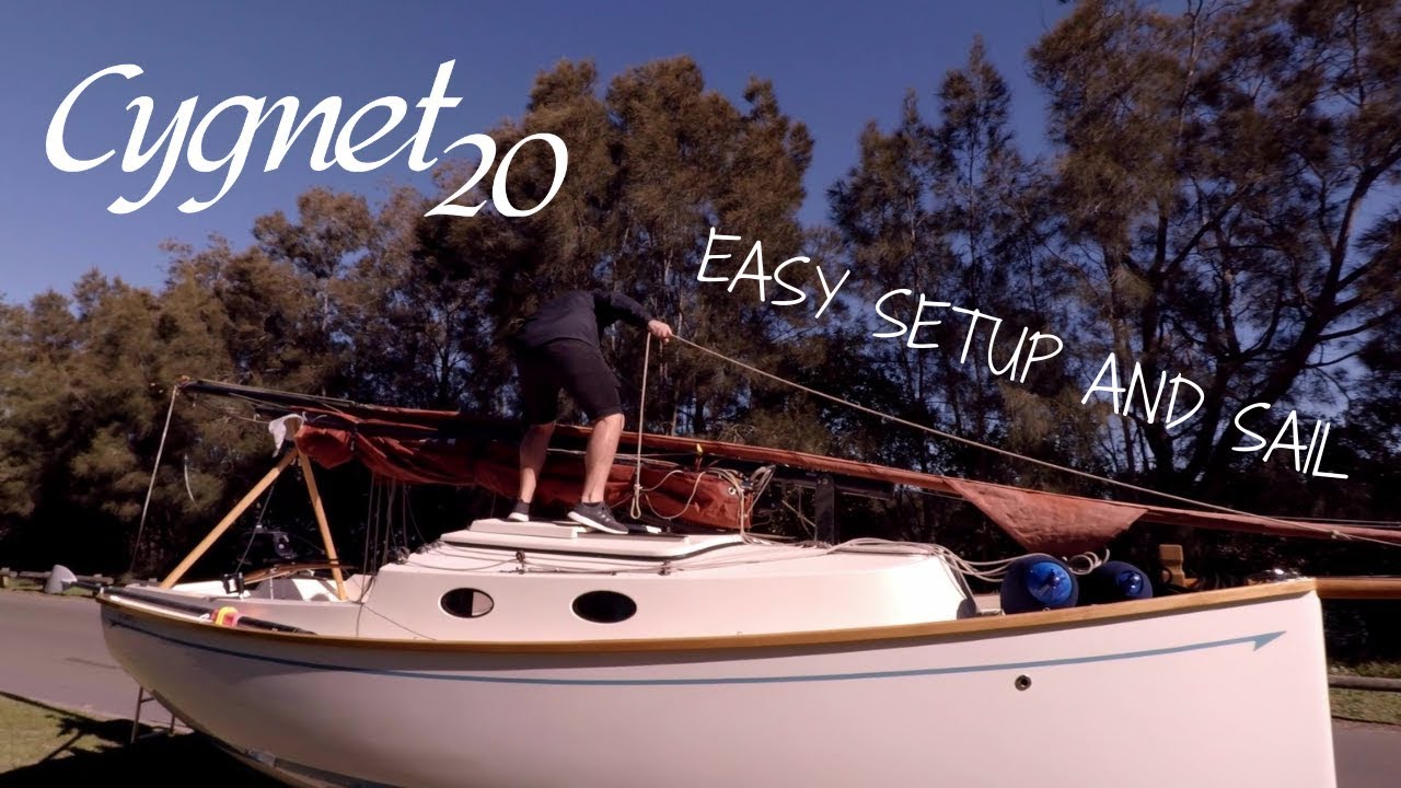 Trailer sailing, the EASY way! Setup, launch and sail the Cygnet 20