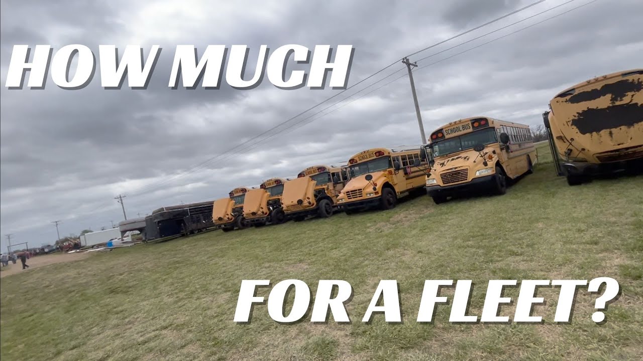 A FLEET Of SCHOOL BUSES Brought How Much? #Auctiontime
