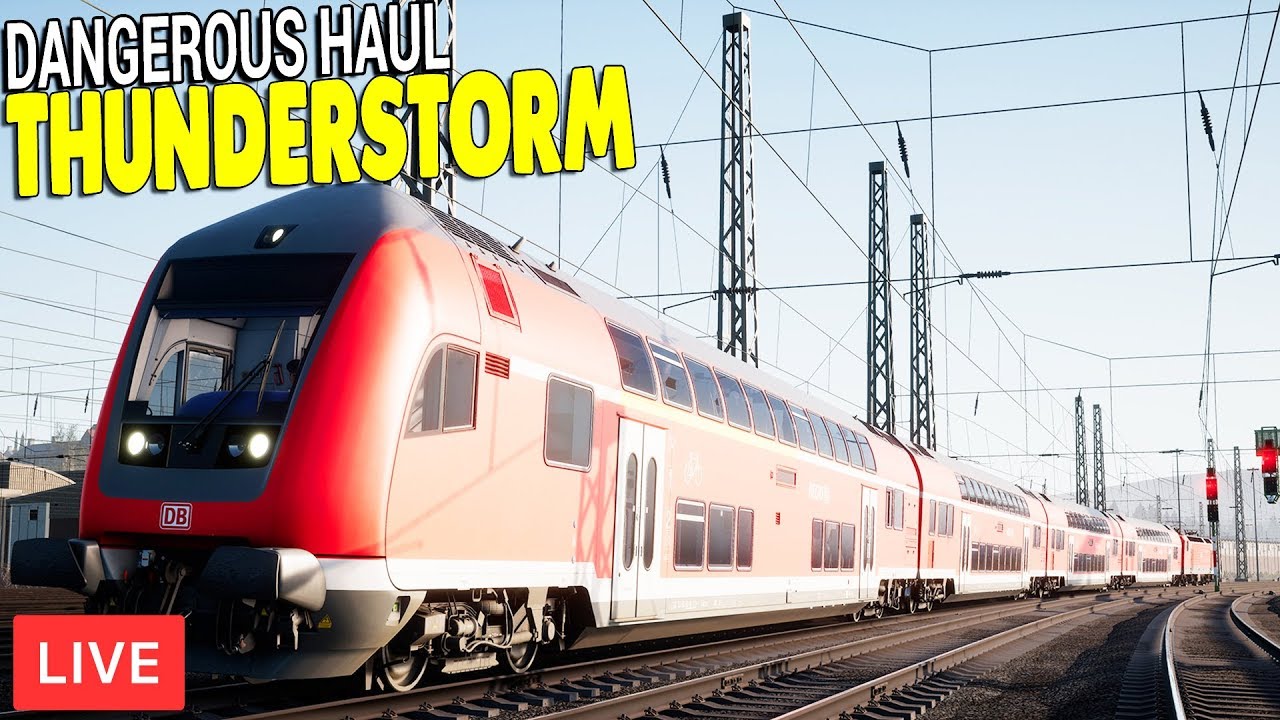 BIG STORM HITS HUGE PASSENGER TRAIN | Train Sim World Gameplay