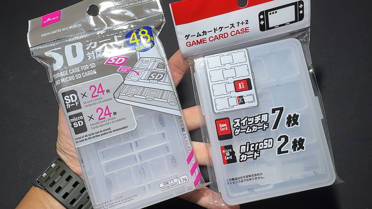 DAISO MEMORY CARDS CASE ตลับจัดเก็บเม็ม ซื้อที่ร้านไดโซ๊ะ
