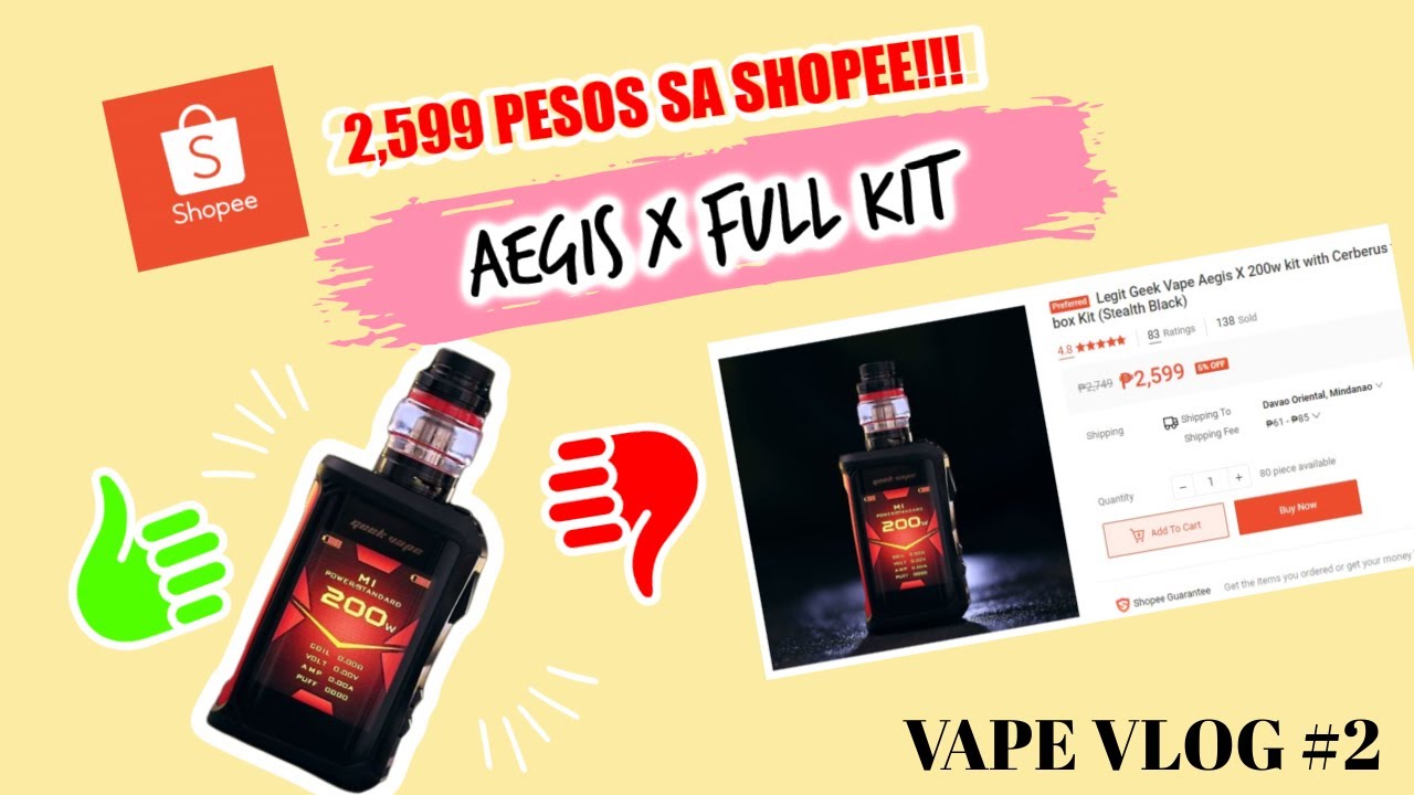 REVIEW + UNBOXING: Aegis X with Cerberus Tank Full Kit from Shopee @ 2,599 (English-Tagalog)