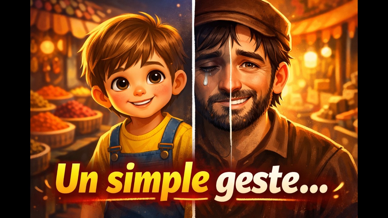 Léo et le Marchand Triste 🌟 Une Histoire Touchante pour Enfants | Gentillesse & Morale