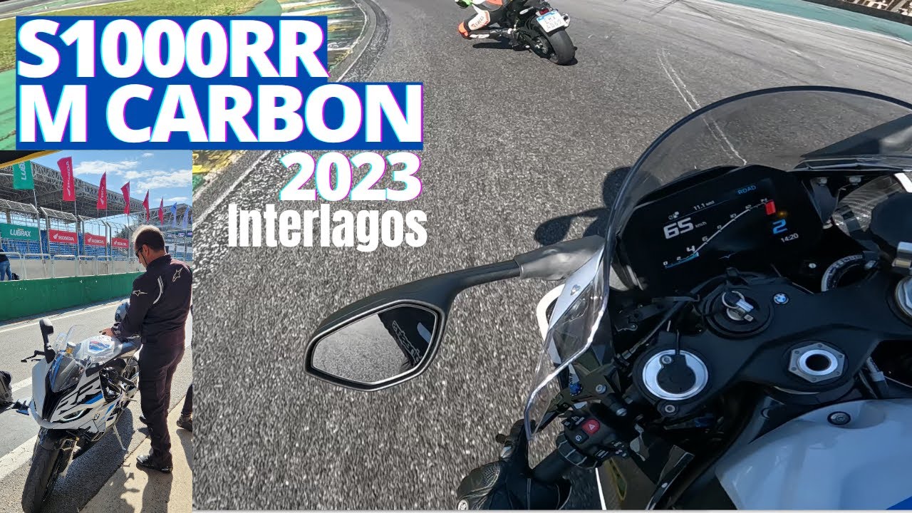 BMW S1000RR M CARBON 2023 NA PISTA DE INTERLAGOS ! Aceleramos essa máquina incrível !