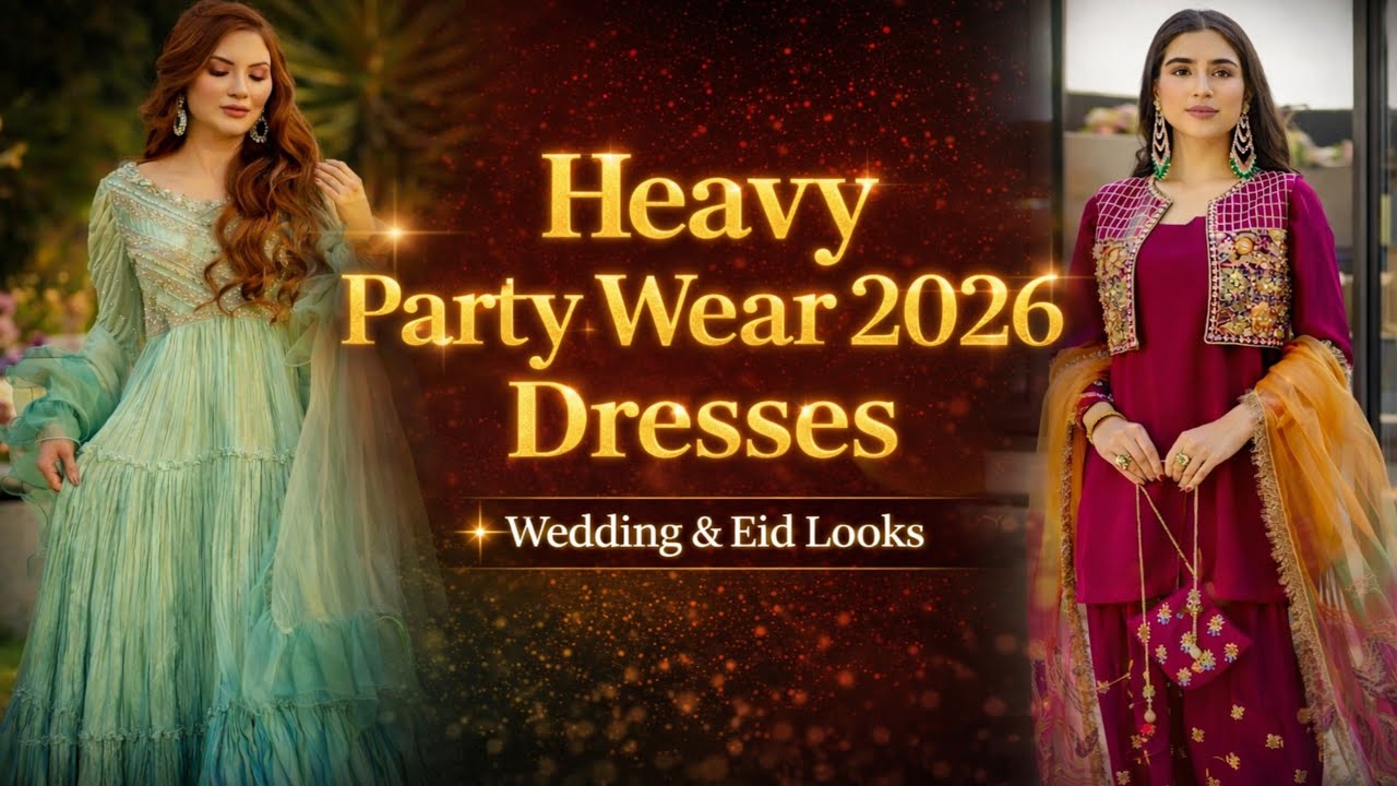 ✨ Heavy Party Wear Dresses 2026 | Latest Wedding & Eid Dress Designs
