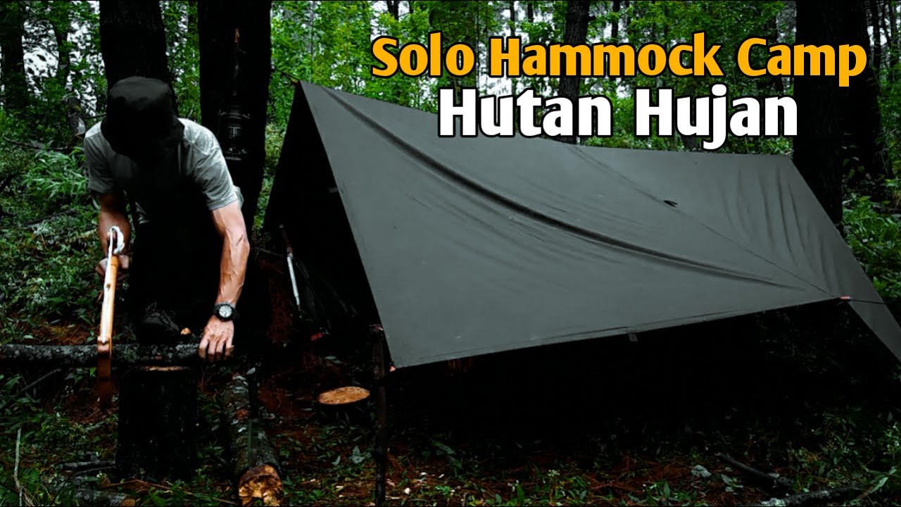 Bushcraft Indonesia Hujan - Flysheet Hammock Camping
