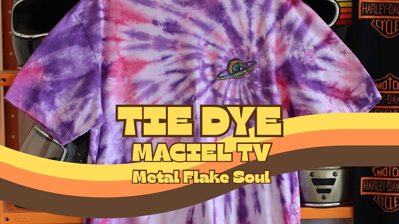 TIE DYE NA ESTRADA: CUSTOMIZANDO CAMISETAS METAL FLAKE SOUL | A ESTRADA É MÁGICA
