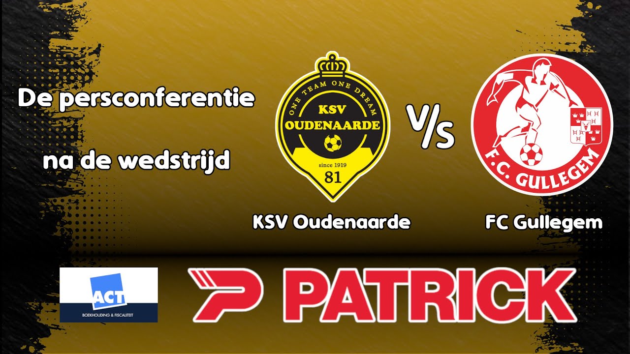 De persconferentie na de wedstrijd KSV Oudenaarde - FC Gullegem