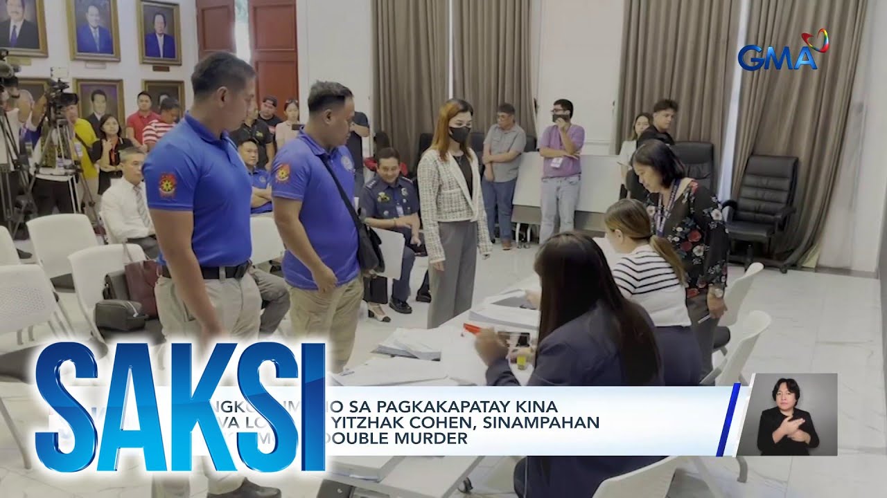 5 sangkot umano sa pagkakapatay kina Geneva Lopez at Yitzhak Cohen, sinampahan ng... | Saksi