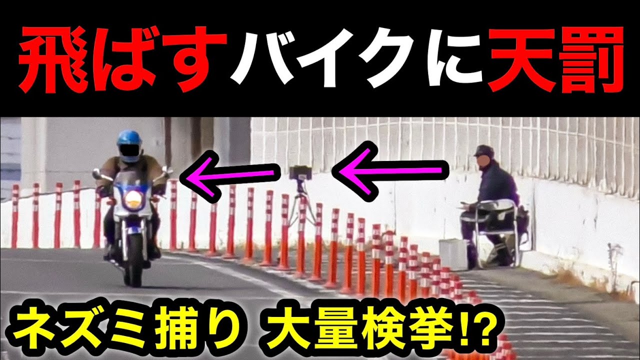 【大量検挙⁉️】次々と現れる違反車...😱 速度取締りの一部始終‼️　[ネズミ捕り 警察 速度取り締まり]