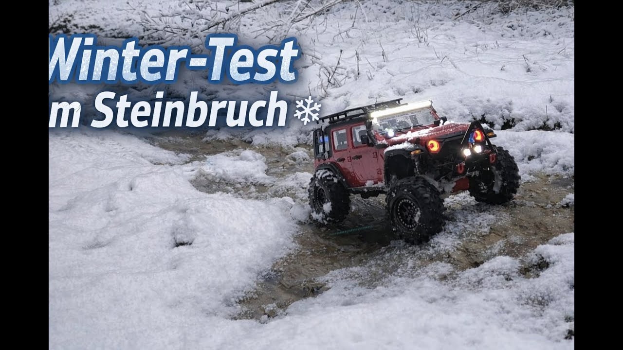 🎬Winter Test im Steinbruch ❄️  Amewi AMX Crosstrail im Schnee