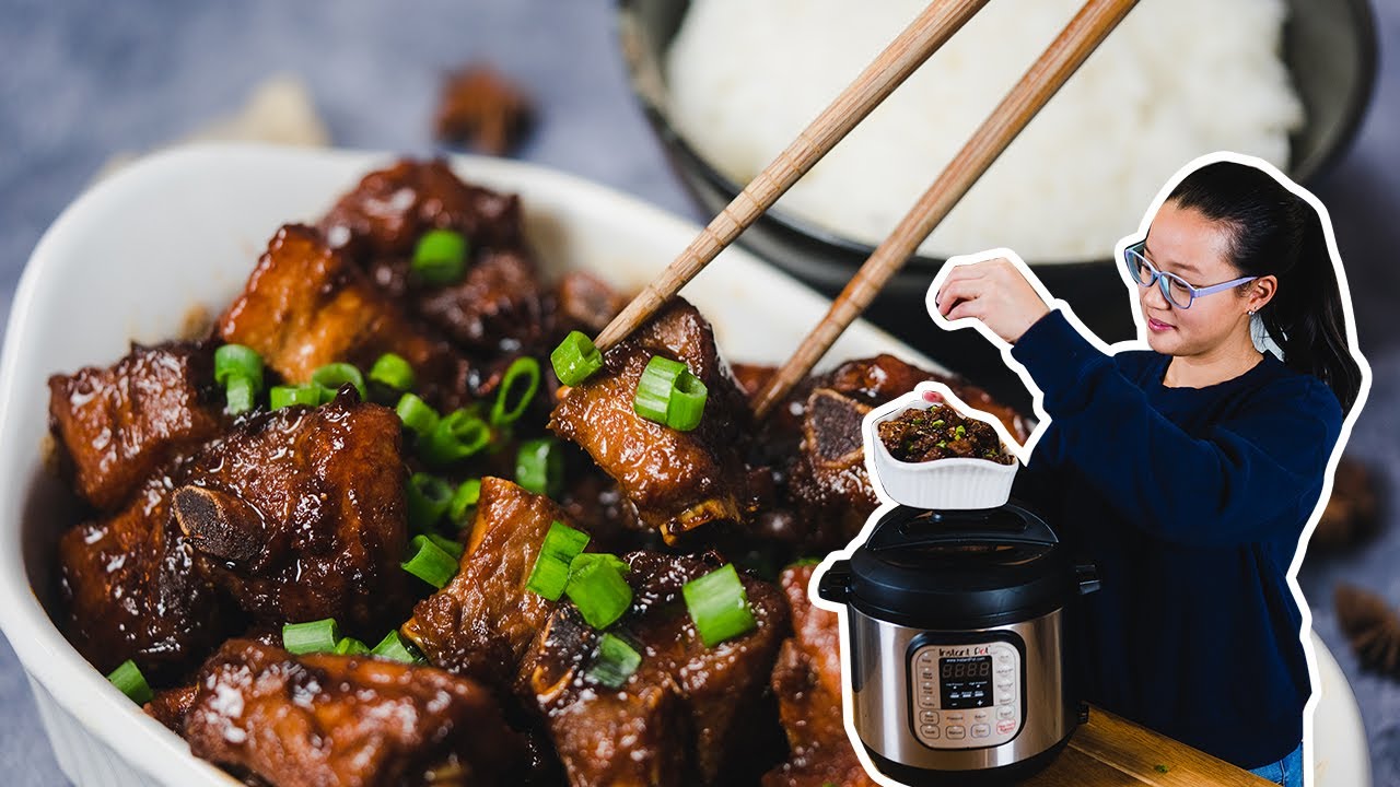 Chinese Wuxi Pork Ribs! 20 min INSTANT POT Sweet and Savory Chinese Recipe