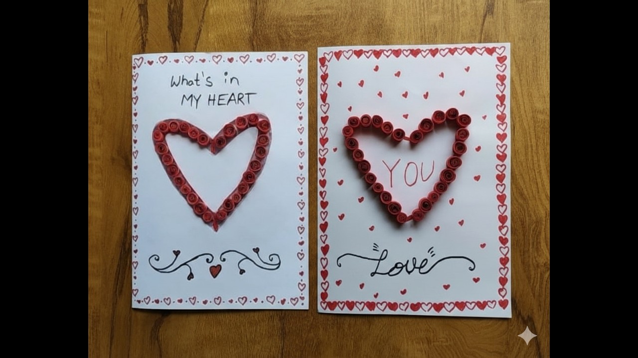 Valentine Special Greeting Card 💖 | Simple Paper Craft for Beginners